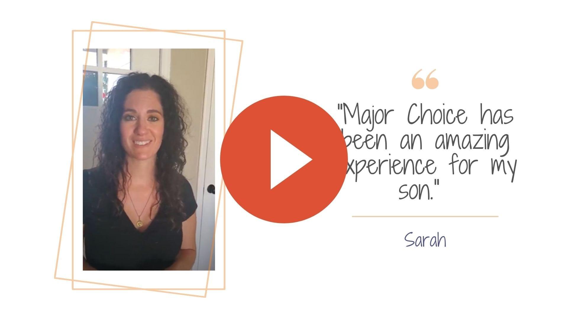 Watch Sarah's Testimonial